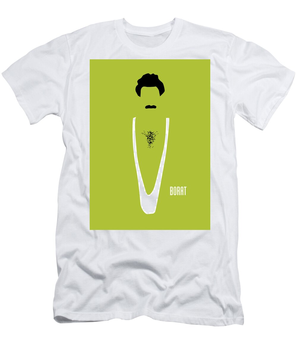 Movie Poster T-Shirt featuring the digital art Borat - Alternative Movie Poster by Movie Poster Boy