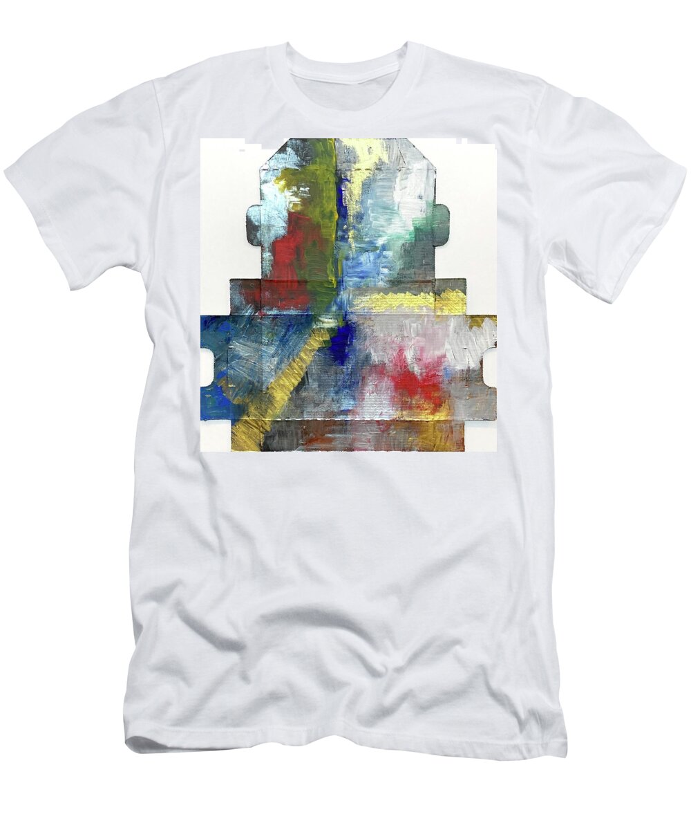 Unfolded Box T-Shirt featuring the painting Box III by David Euler