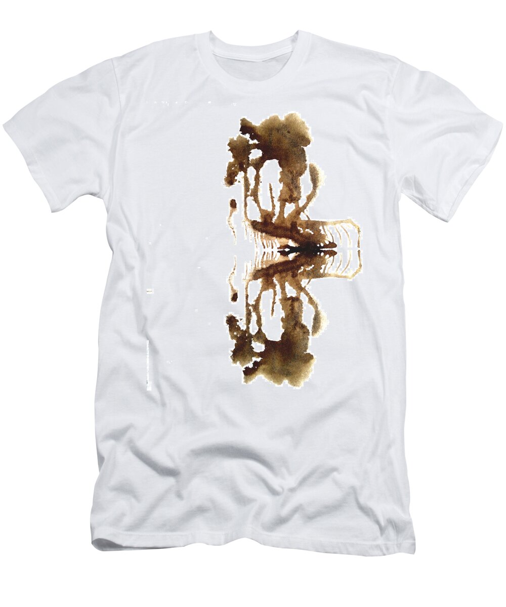 Abstract T-Shirt featuring the painting Brain No. 1 by Stephenie Zagorski
