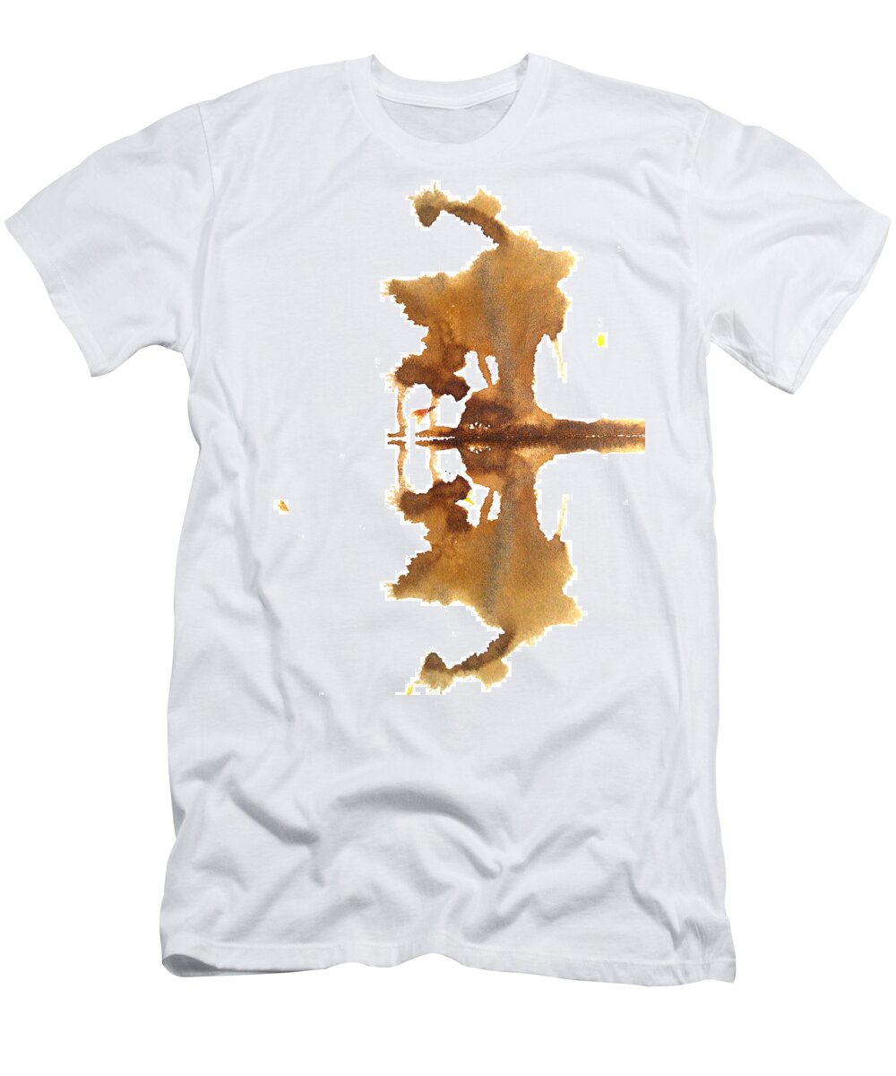 Abstract T-Shirt featuring the painting Brain No.3 by Stephenie Zagorski