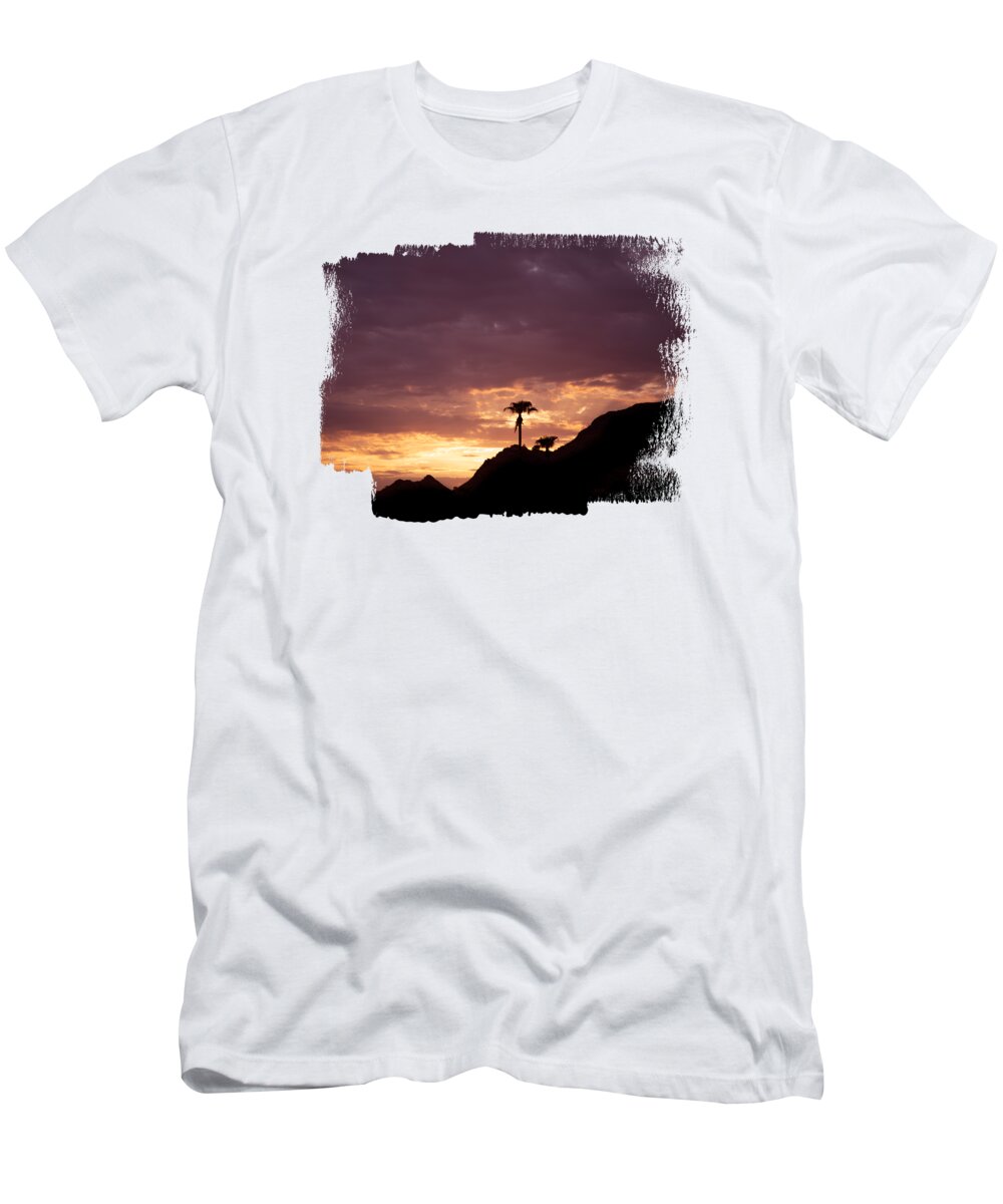 Sunset T-Shirt featuring the photograph Brand New Morning in the Desert by Elisabeth Lucas