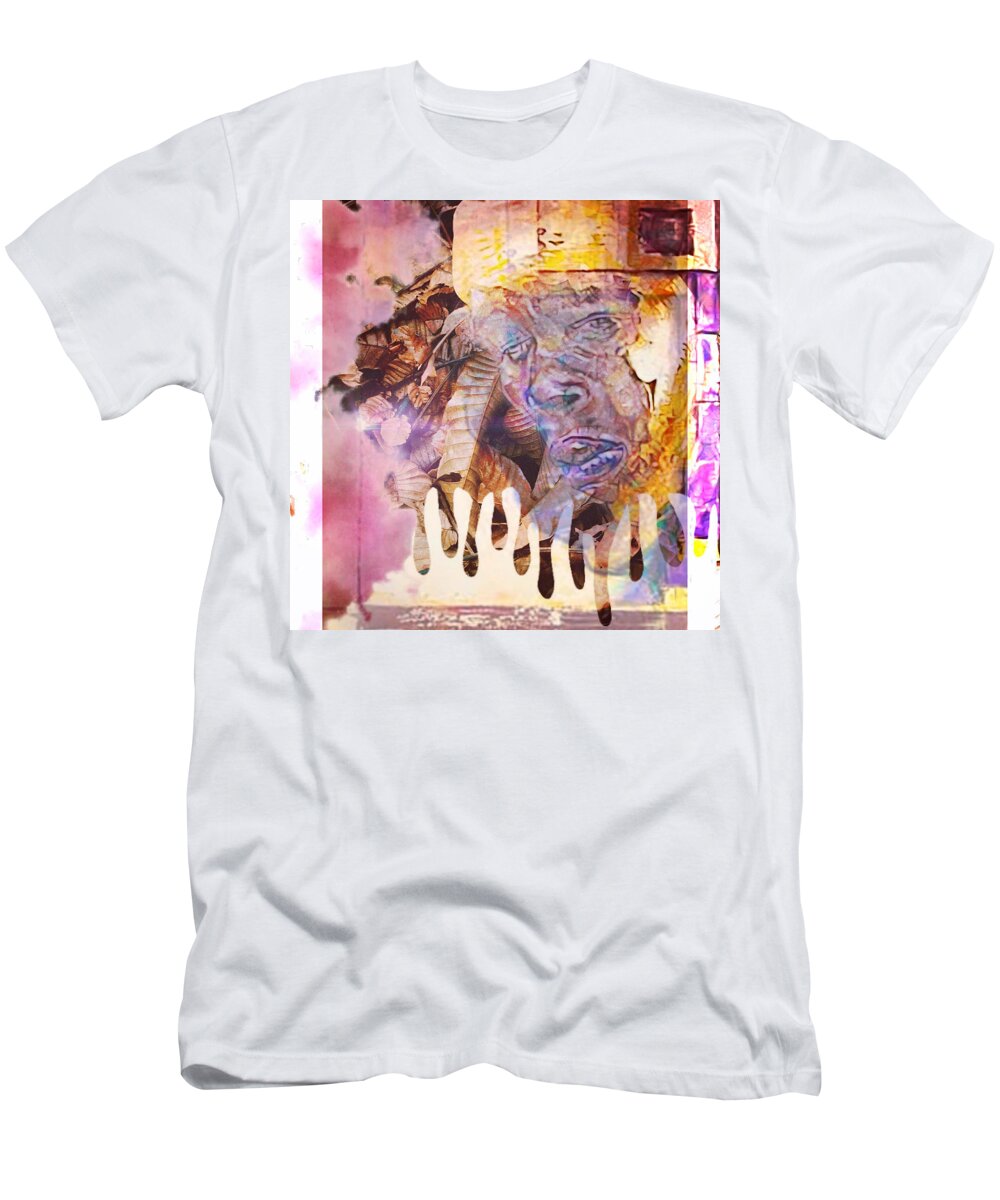  T-Shirt featuring the painting Breathe by Try Cheatham