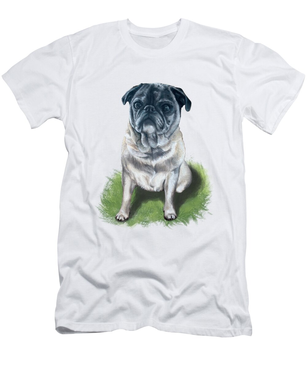 Bugsy T-Shirt featuring the painting Bugsy by Jindra Noewi
