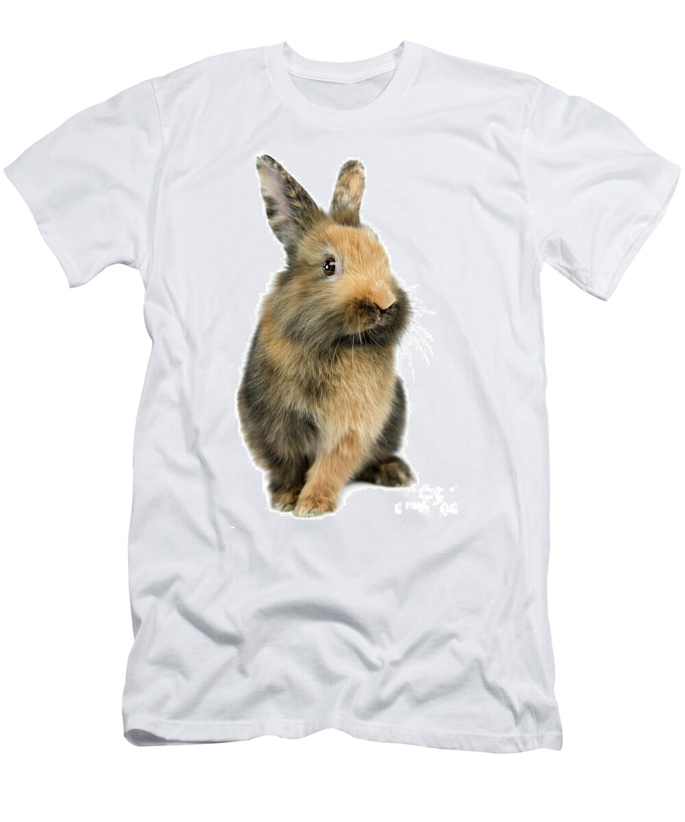 Bunny T-Shirt featuring the photograph Bunny Joy by Renee Spade Photography