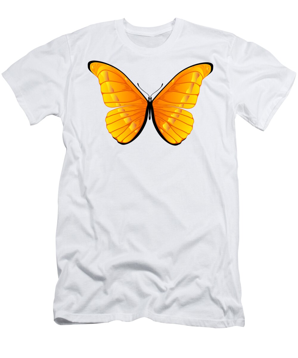 Butterfly T-Shirt featuring the painting Butterfly 320 by Movie Poster Prints