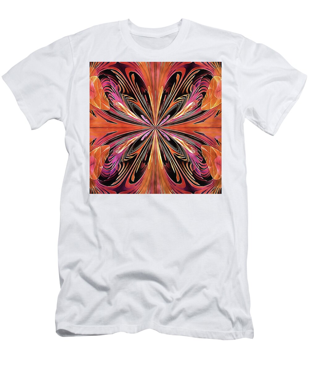 Art Nouveau Butterfly T-Shirt featuring the digital art Butterfly Art Nouveau by Susan Maxwell Schmidt