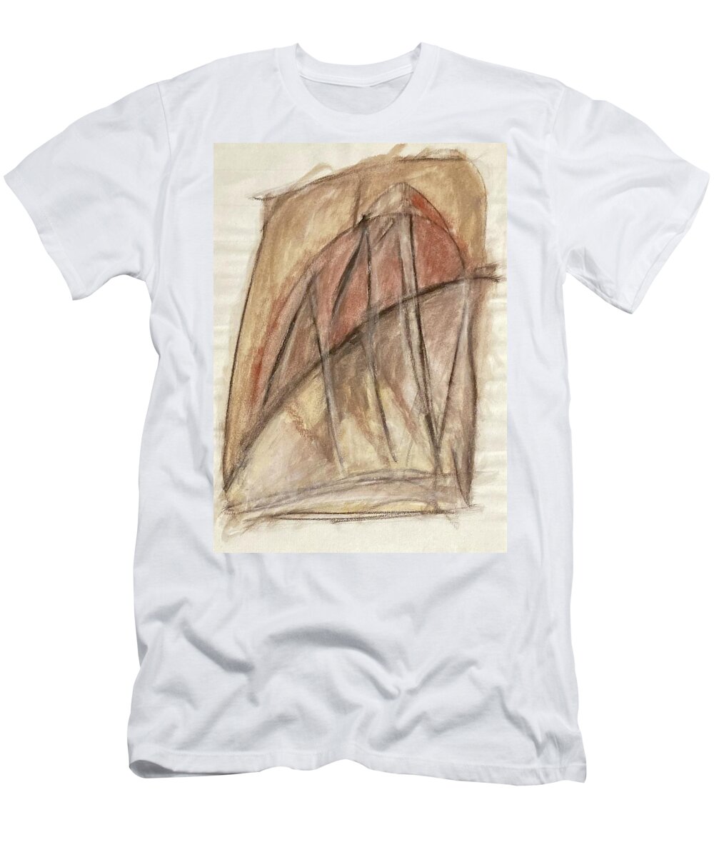 Lines T-Shirt featuring the painting Cages V by David Euler