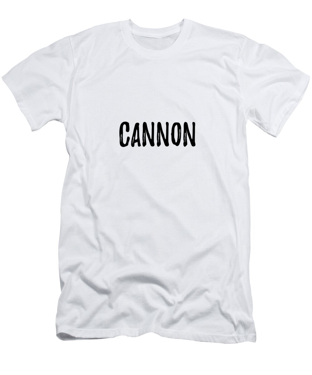 Cannon T-Shirt featuring the digital art Cannon by Jeff Creation