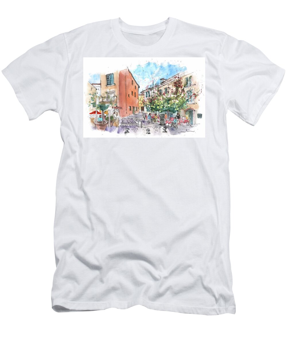 France T-Shirt featuring the painting Cassis By Marseille 03 by Miki De Goodaboom
