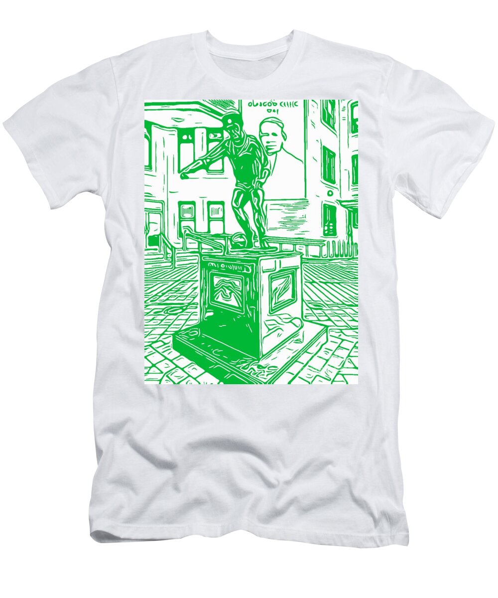 Celtic FC Glasgows Green and White 07 T-Shirt by Douglas Brown - Fine Art  America