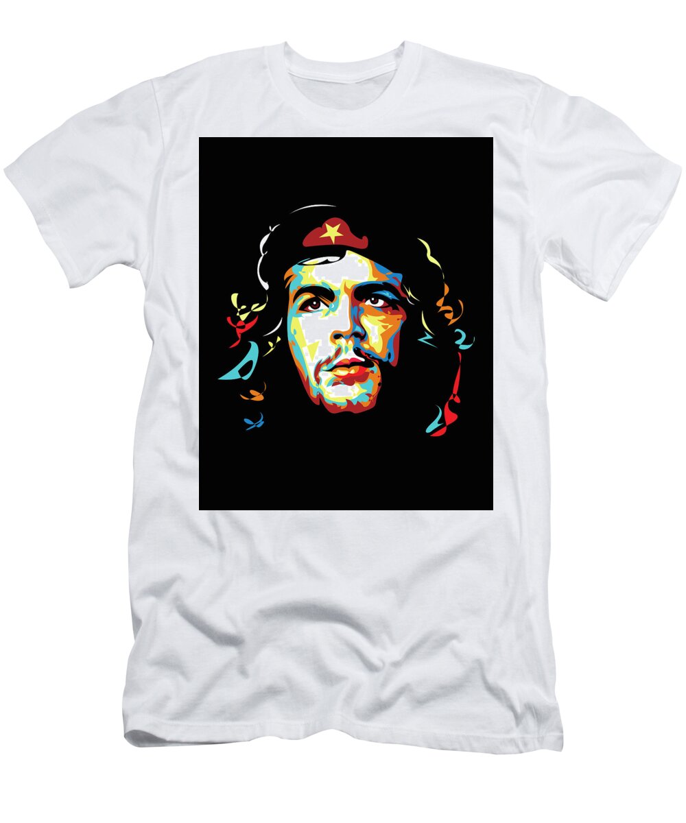 Che Guevara Pop Art T-Shirt by Ahmad Nusyirwan - Pixels