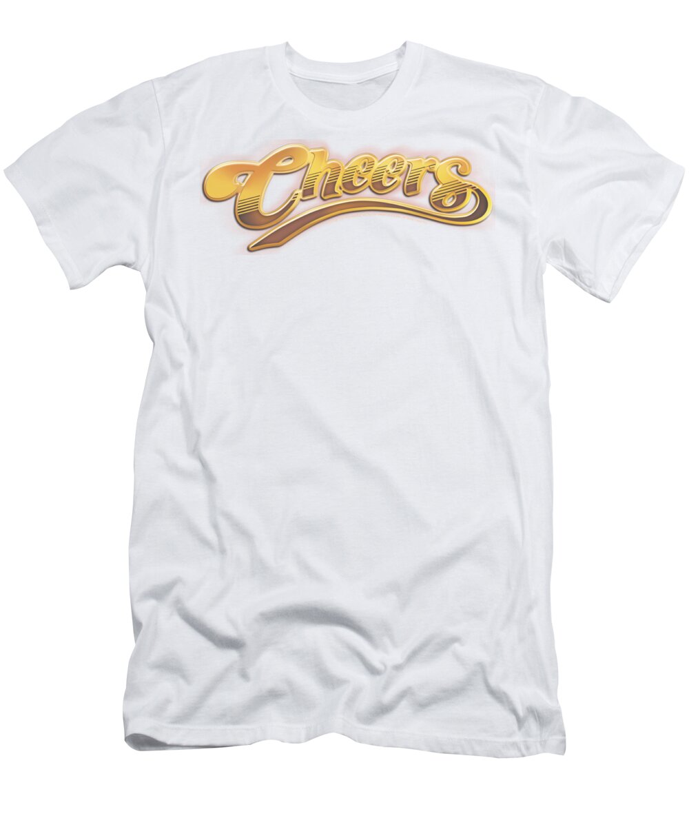Cheers T-Shirt featuring the digital art Cheers - Cheers Logo by Michael Kerferd