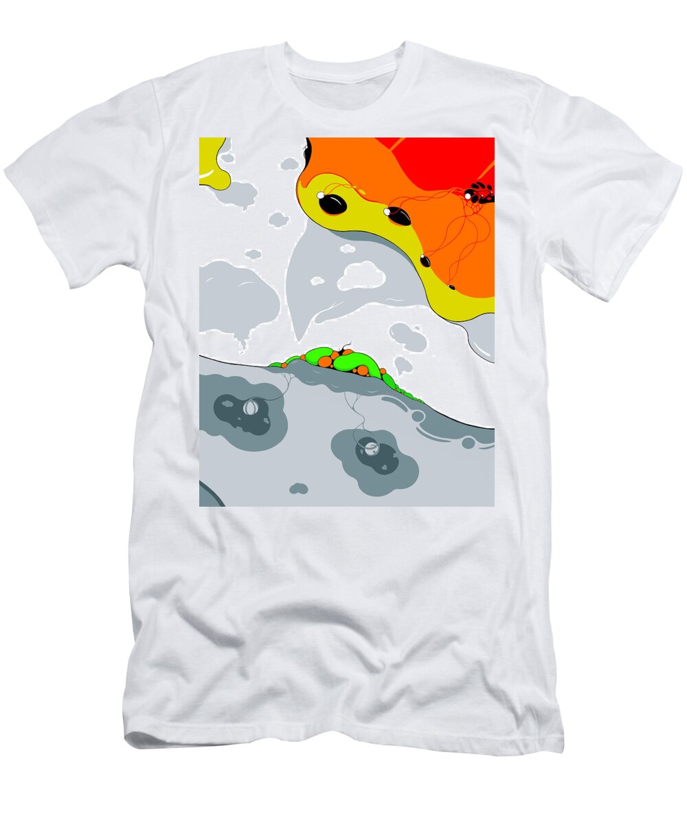 Bird T-Shirt featuring the digital art Chicken Little by Craig Tilley