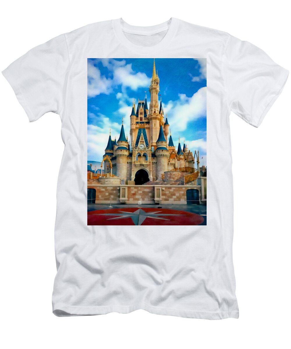 Walt Disney World Cinderella Castle Home Shirt Fitted Medium 