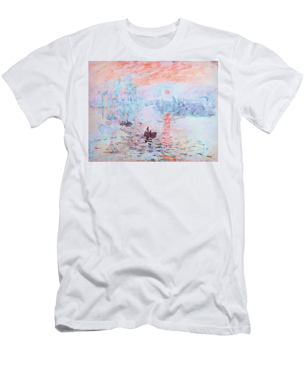 Claude Monet - Impression, Sunrise - Color Pencil Sketch Remake Art ...