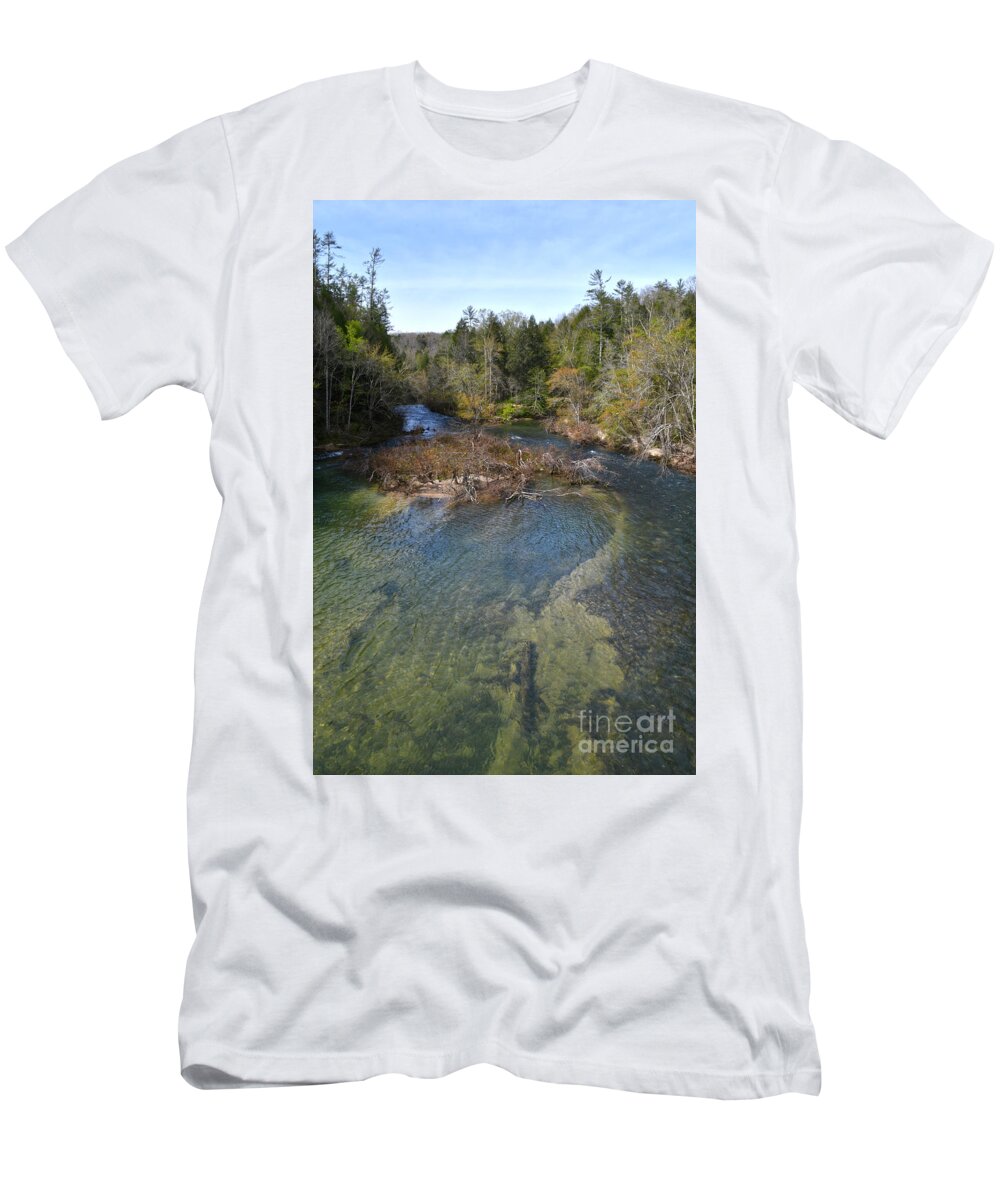 Tennessee T-Shirt featuring the photograph Clear Creek At Obed 4 by Phil Perkins