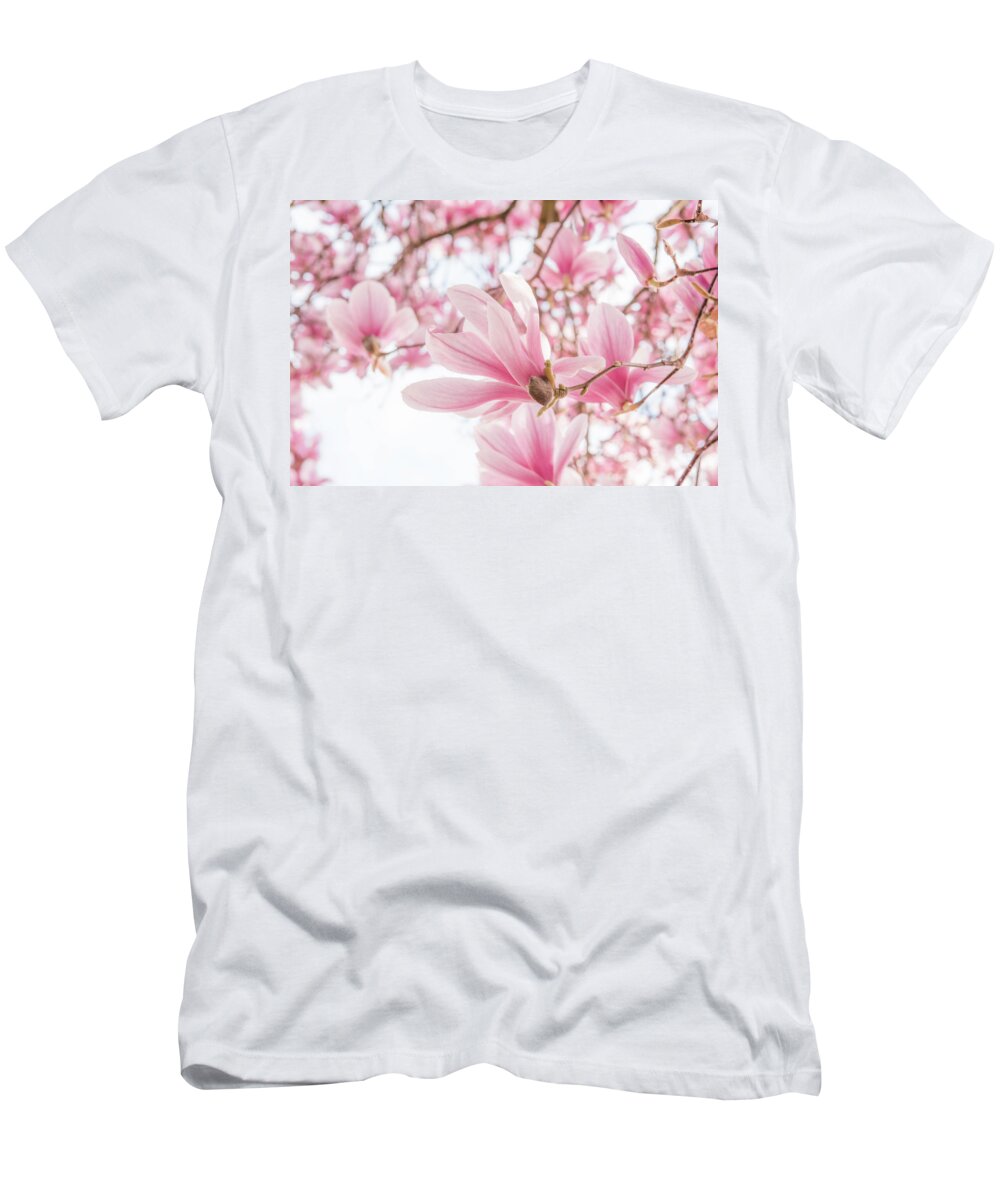 Magnolia T-Shirt featuring the photograph Close-up on Spring by Philippe Sainte-Laudy
