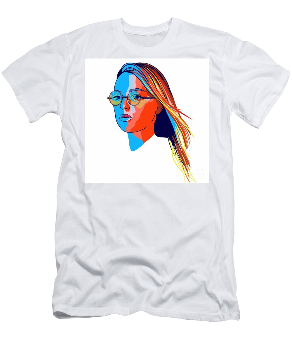 Color T-Shirt featuring the digital art Color Wheel by Sara Becker