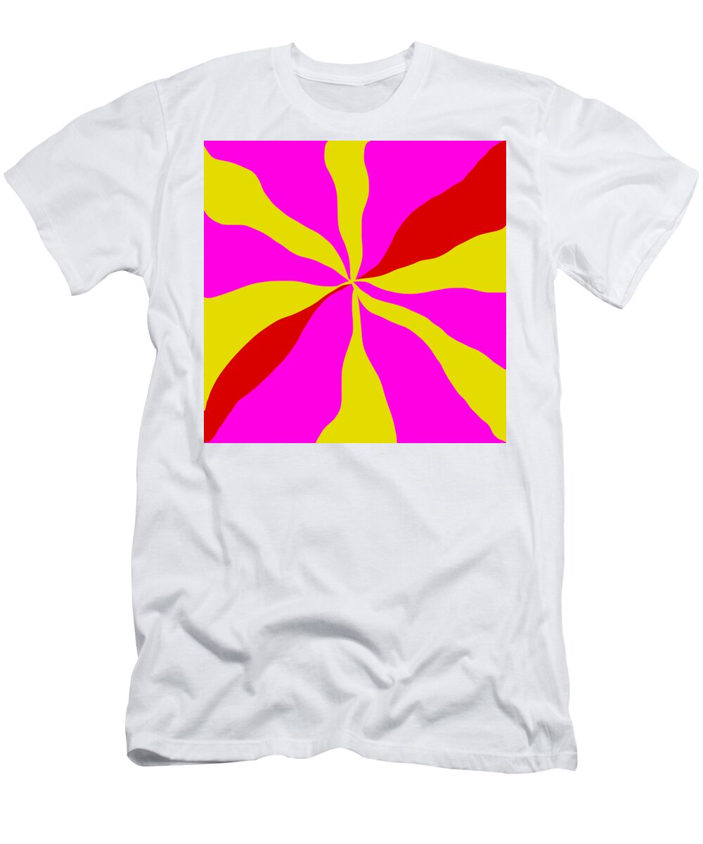 Color T-Shirt featuring the digital art Color Whorl II by Aisha Isabelle