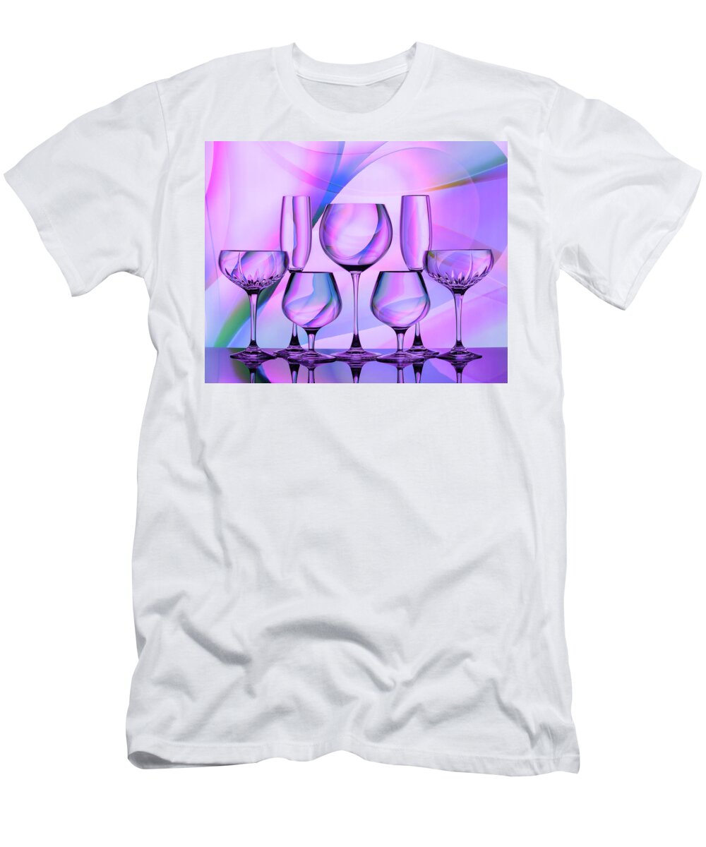Refraction T-Shirt featuring the photograph Colorful Drinks by Elvira Peretsman