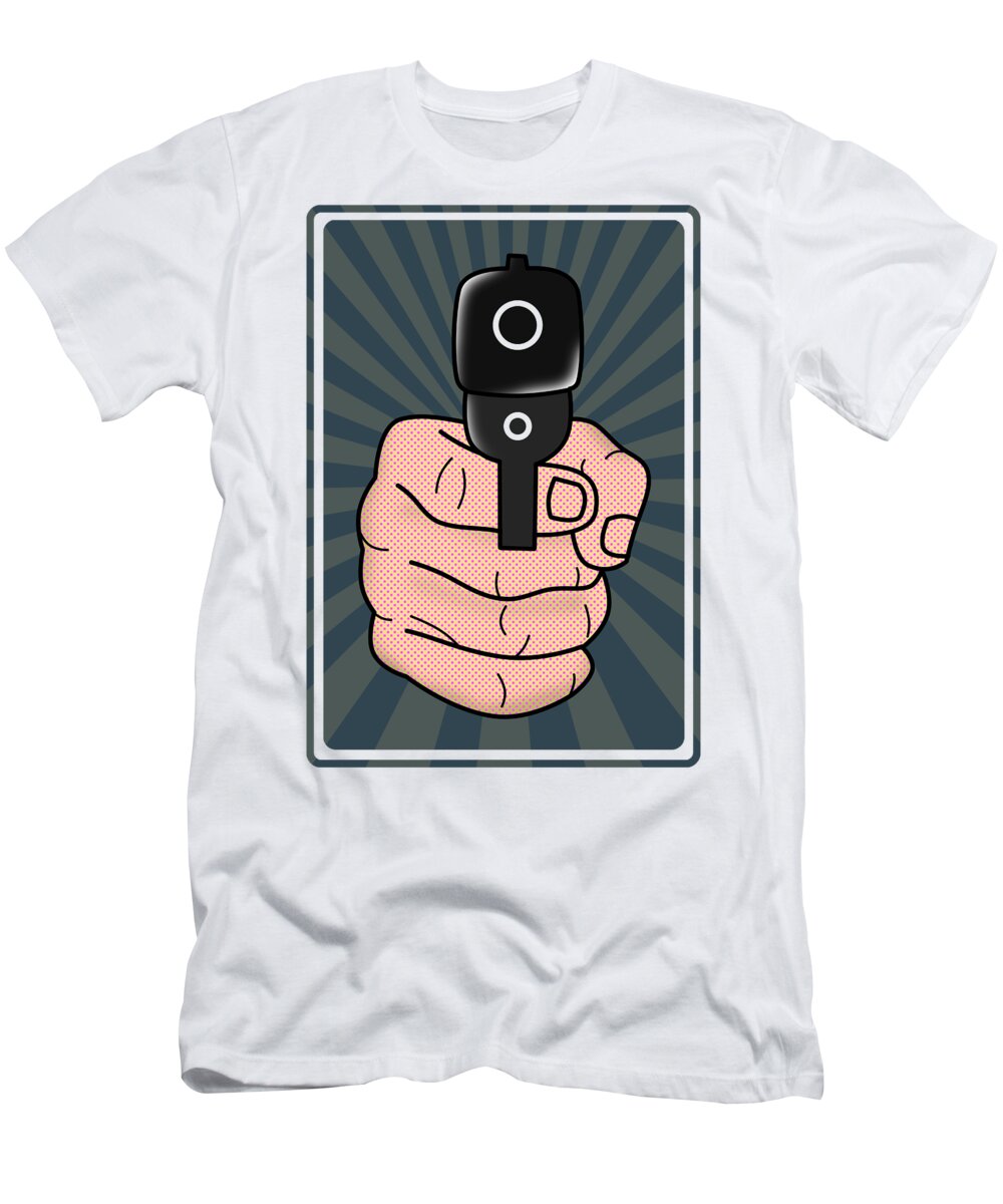 Comics T-Shirt featuring the digital art comics Weapons by Mark Ashkenazi