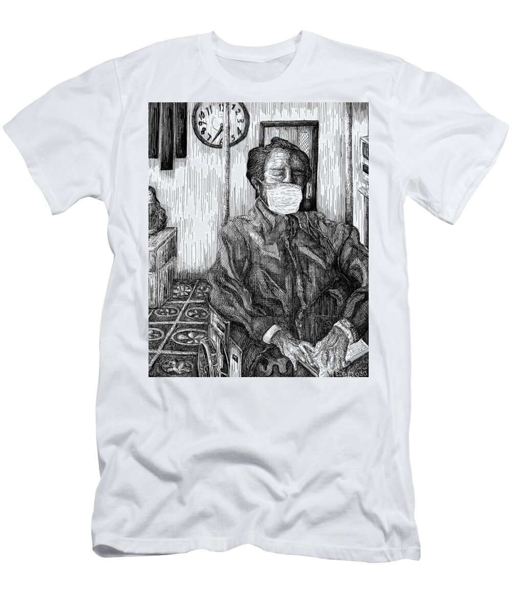 Man T-Shirt featuring the digital art Conscious Repose by Angela Weddle
