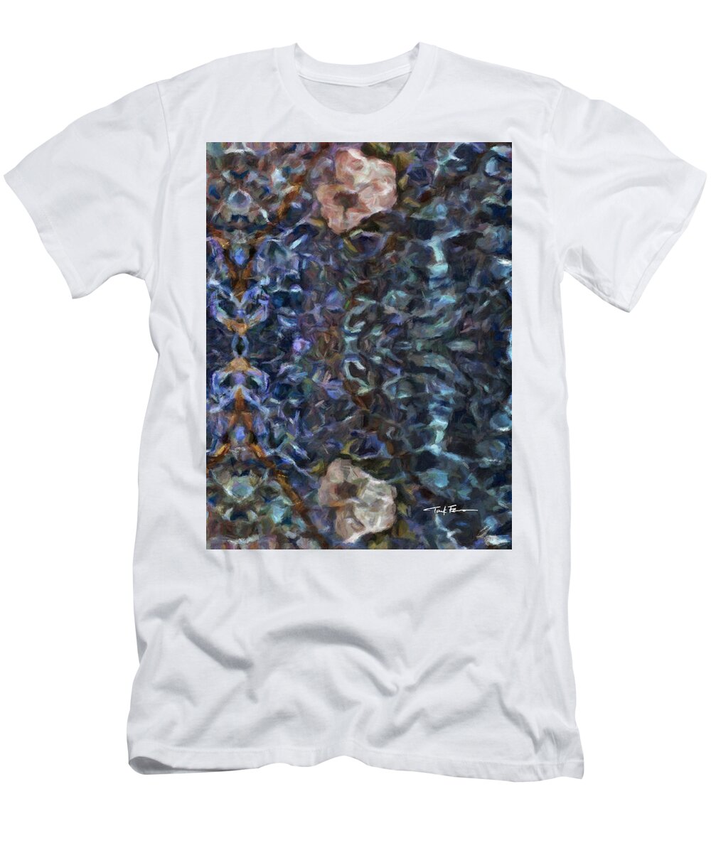  Landscape T-Shirt featuring the painting Cool Water by Trask Ferrero