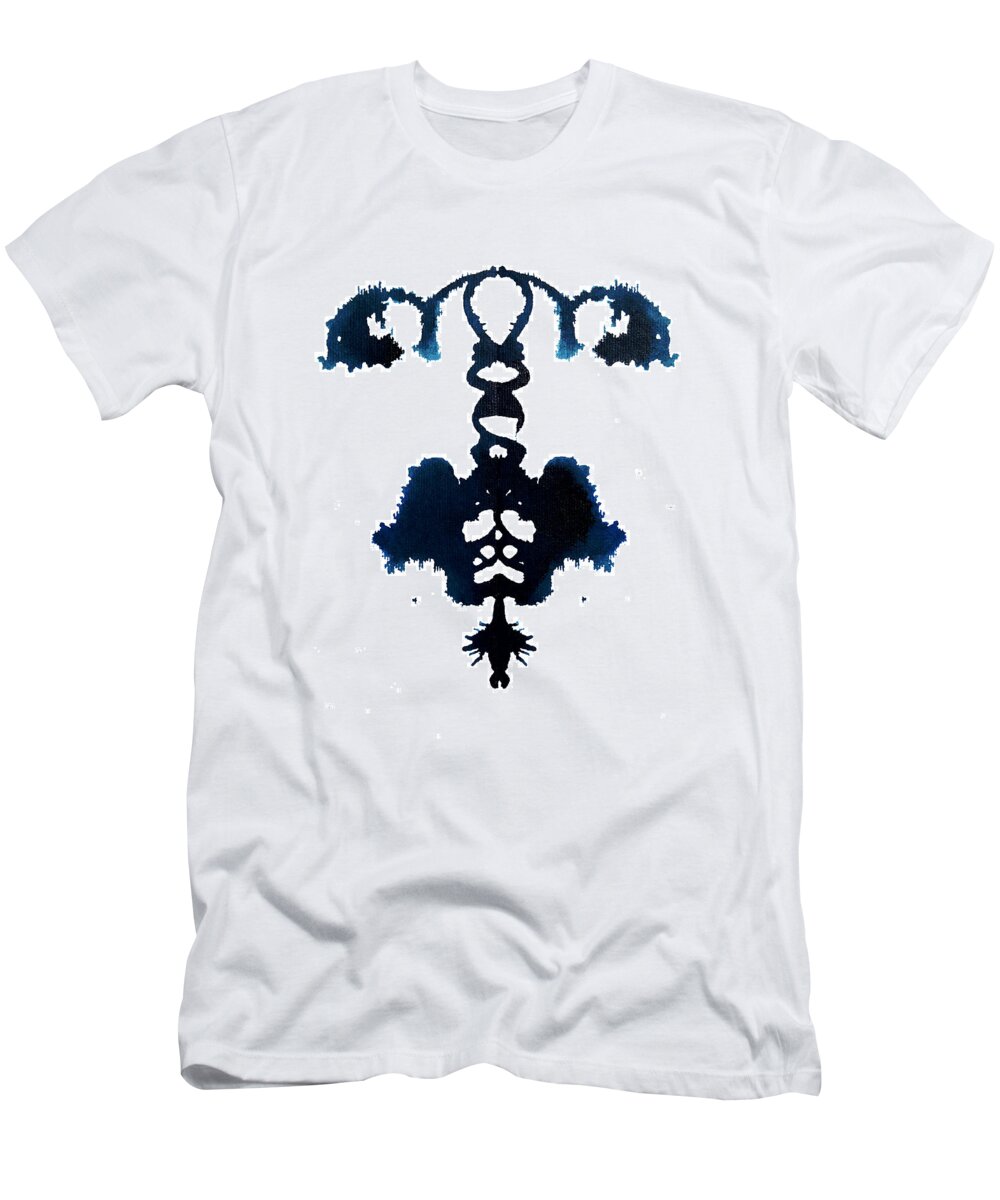 Abstract T-Shirt featuring the painting Corkscrew of Contemplation by Stephenie Zagorski