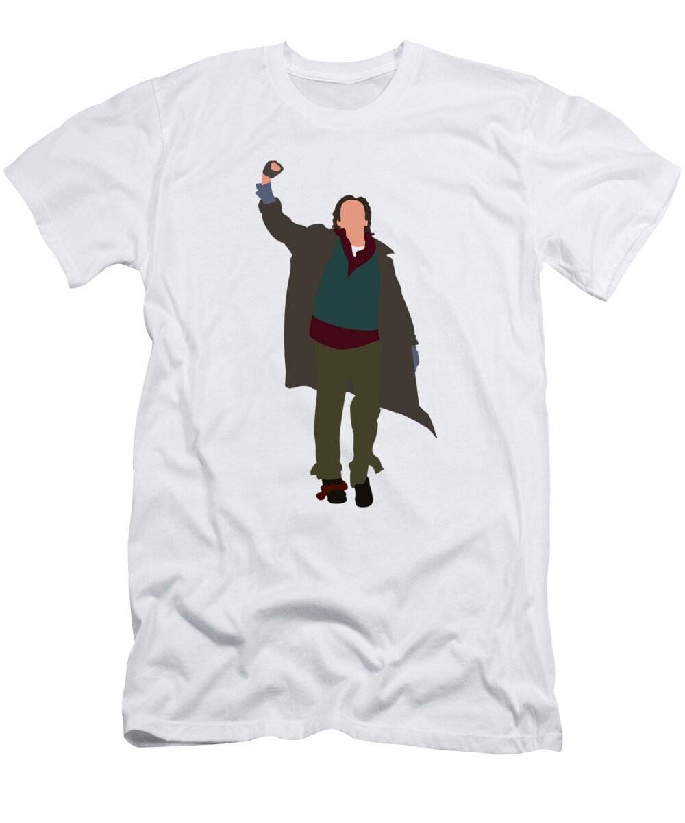 The Breakfast Club T-Shirt featuring the digital art Criminal The Breakfast Club minimalist by Remake Posters