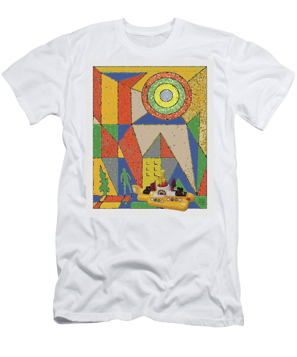 Cultcars T-Shirt featuring the digital art CultCars / We All Live by David Squibb