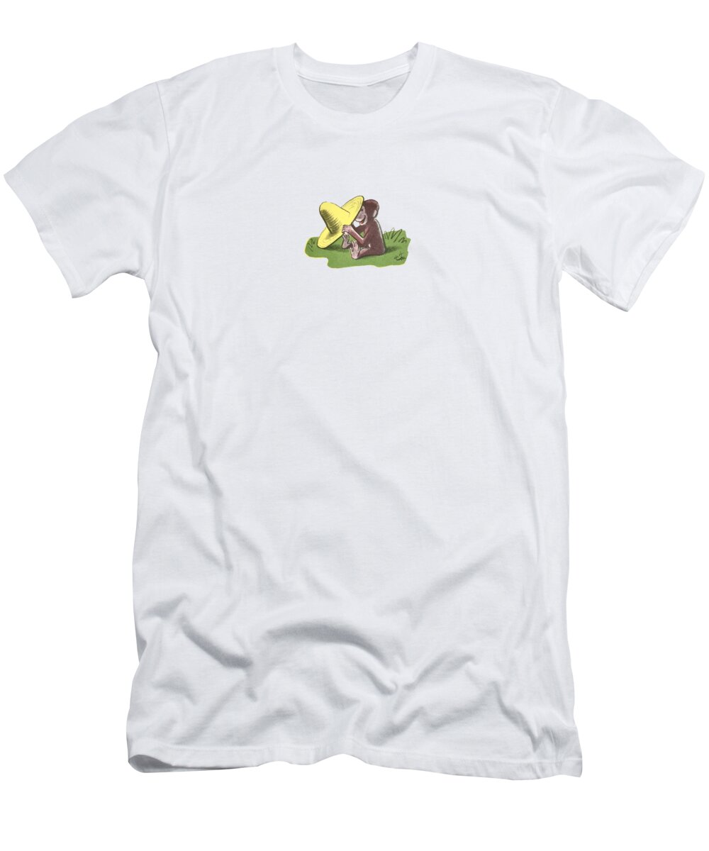Curious George T-Shirt featuring the drawing Curious George by Curious George