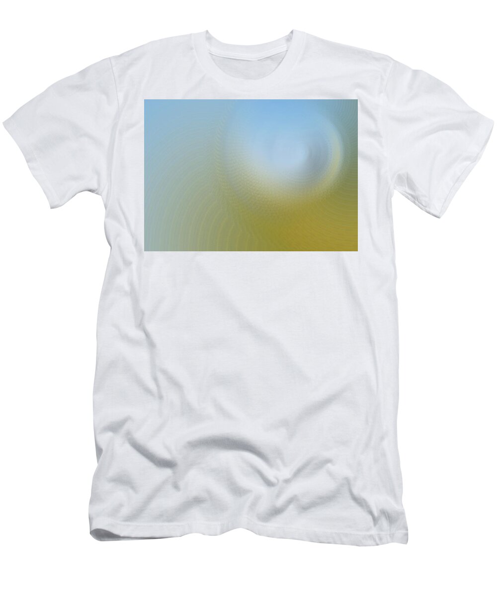 Photographism T-Shirt featuring the digital art Dans l'oeil du cyclone by Karine GADRE