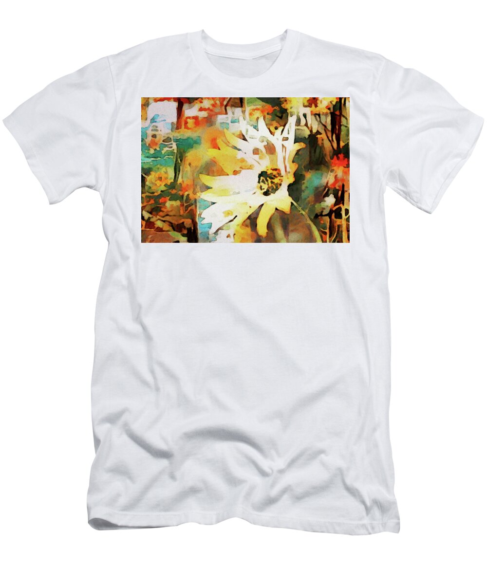 Daydreaming Daisies T-Shirt featuring the painting Daydreaming Daisies by Susan Maxwell Schmidt
