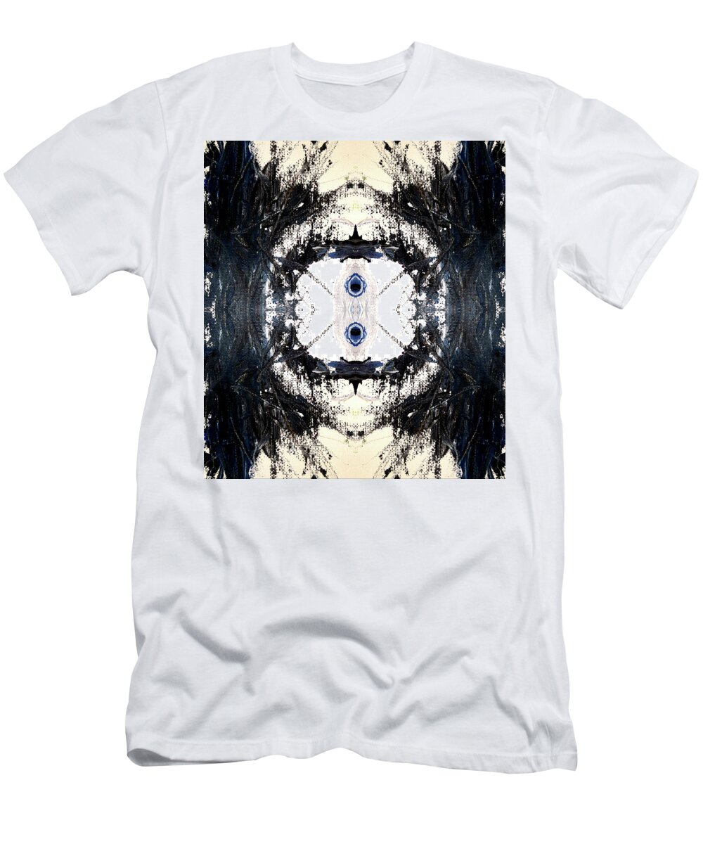 Abstract T-Shirt featuring the painting Deep Thinker by Stephenie Zagorski