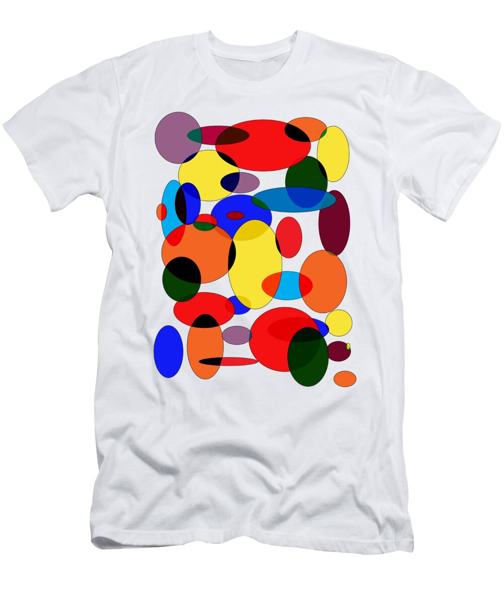 Abstract T-Shirt featuring the digital art Elipsoid by George Pennington