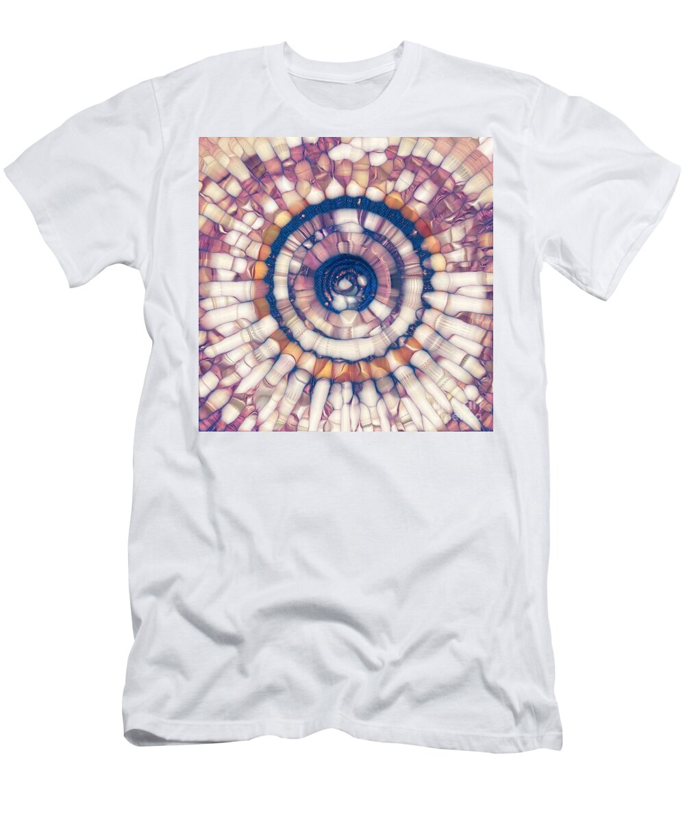 Fabric T-Shirt featuring the digital art Digital Fabric Mandala by Phil Perkins