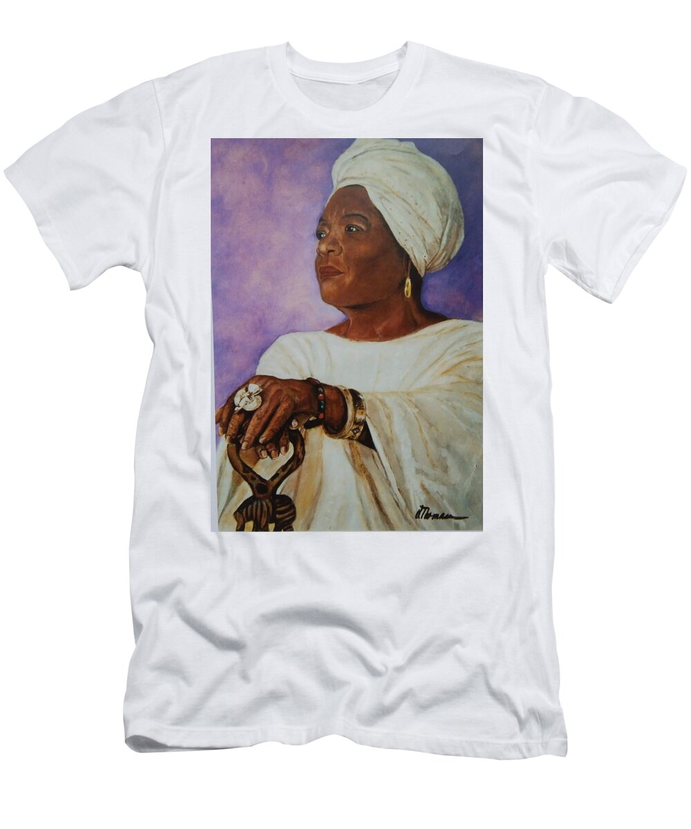 Portrait T-Shirt featuring the painting Dignity by Victor Thomason