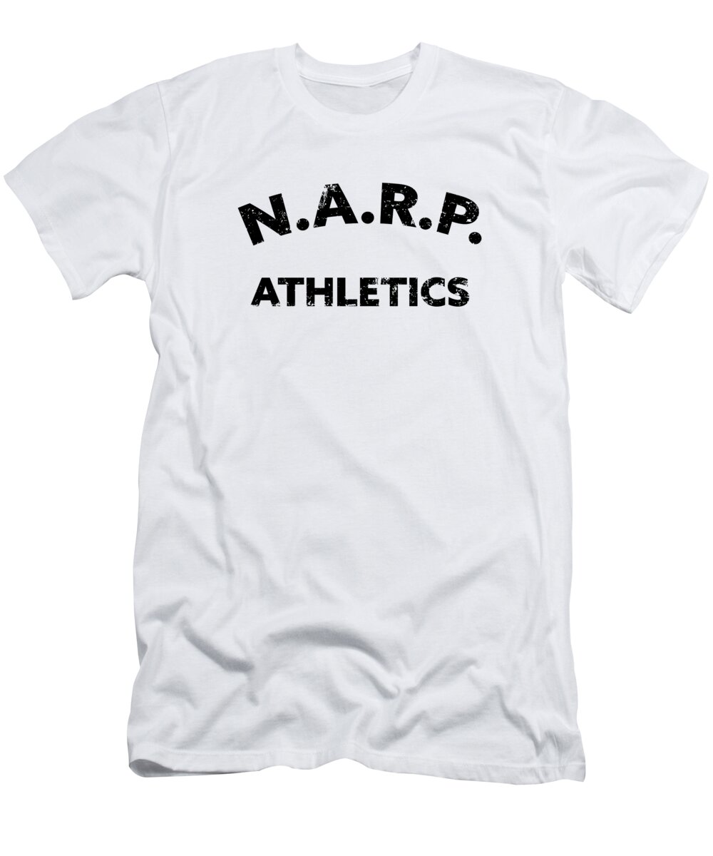 Narp T-Shirt featuring the digital art Distressed NARP Athletics by College Mascot Designs