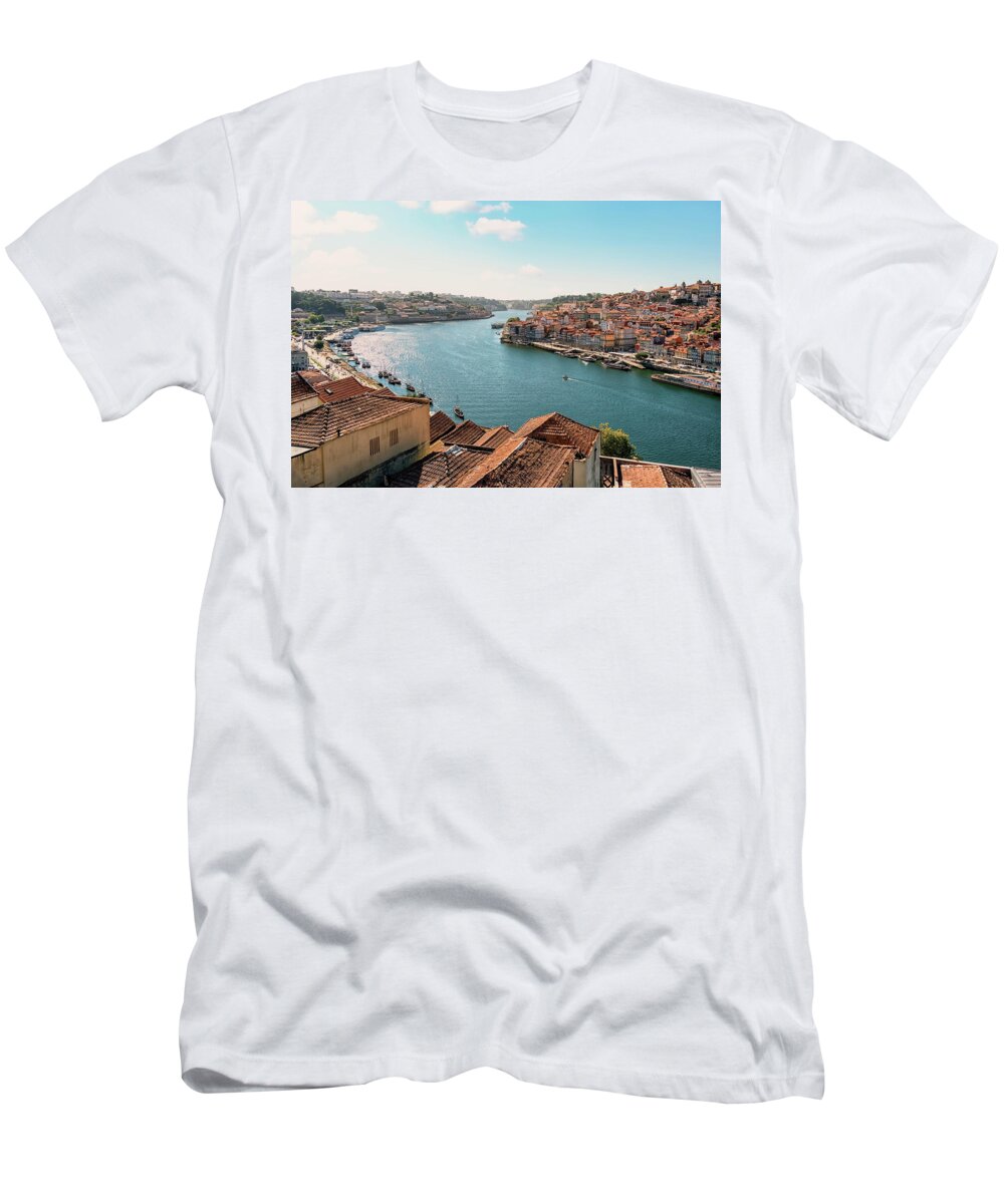 Architecture T-Shirt featuring the photograph Douro River by Manjik Pictures