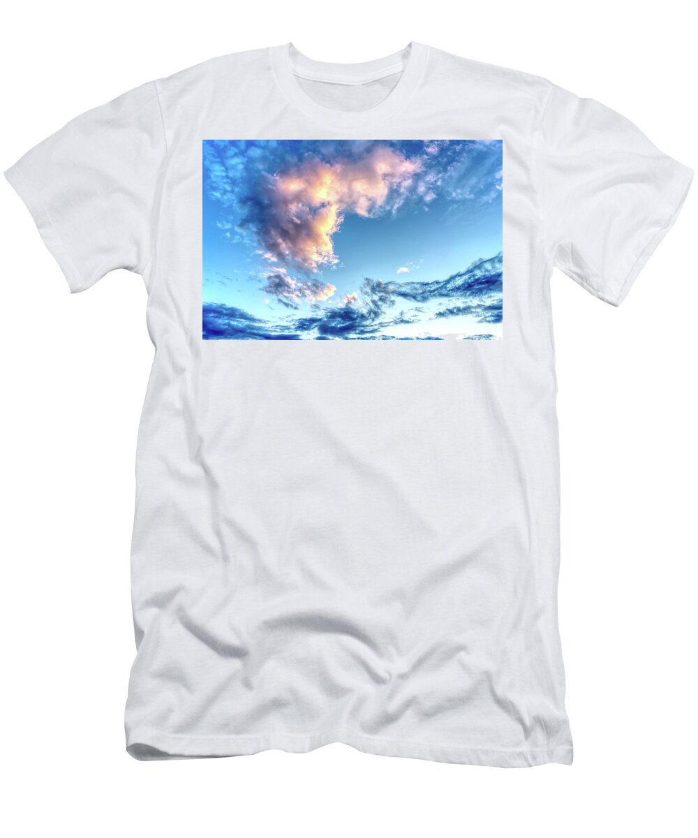 Landscape T-Shirt featuring the photograph Dramatic Montana Sunrise Cloud by Wes Hunt