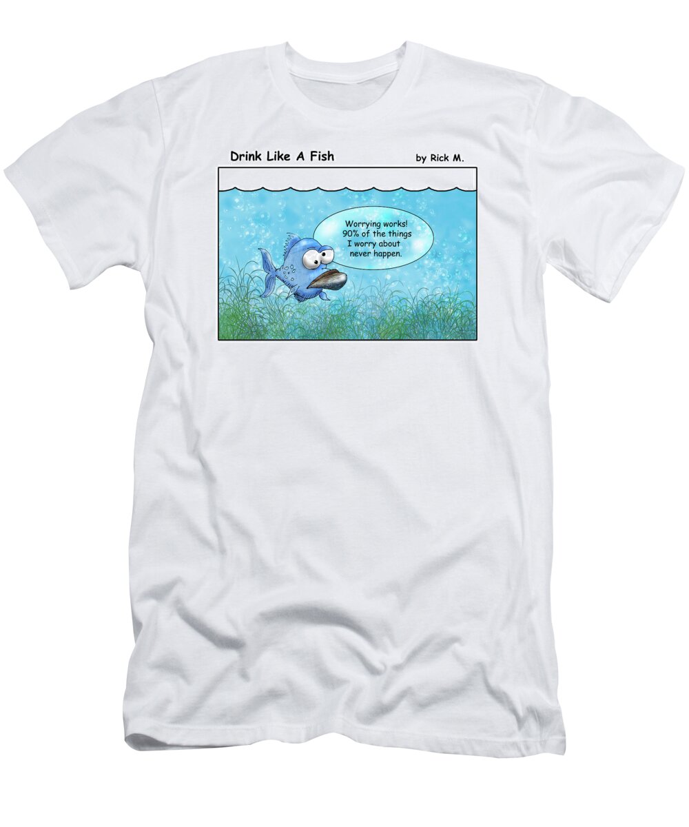 Alcoholism T-Shirt featuring the photograph Drink Like A Fish 9 by Rick Mosher
