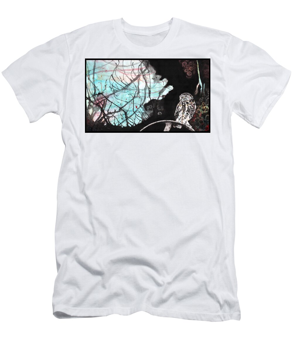 Goth T-Shirt featuring the painting Duplicity by Tiffany DiGiacomo