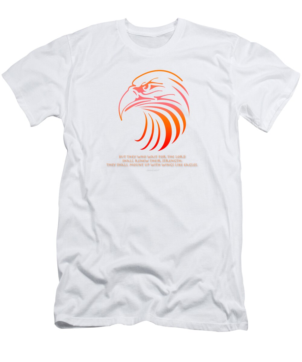  T-Shirt featuring the photograph Eagle Design by Marjorie Whitley