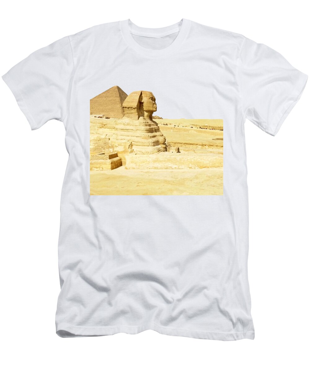 Pyramid T-Shirt featuring the photograph Egypt Stones by Munir Alawi