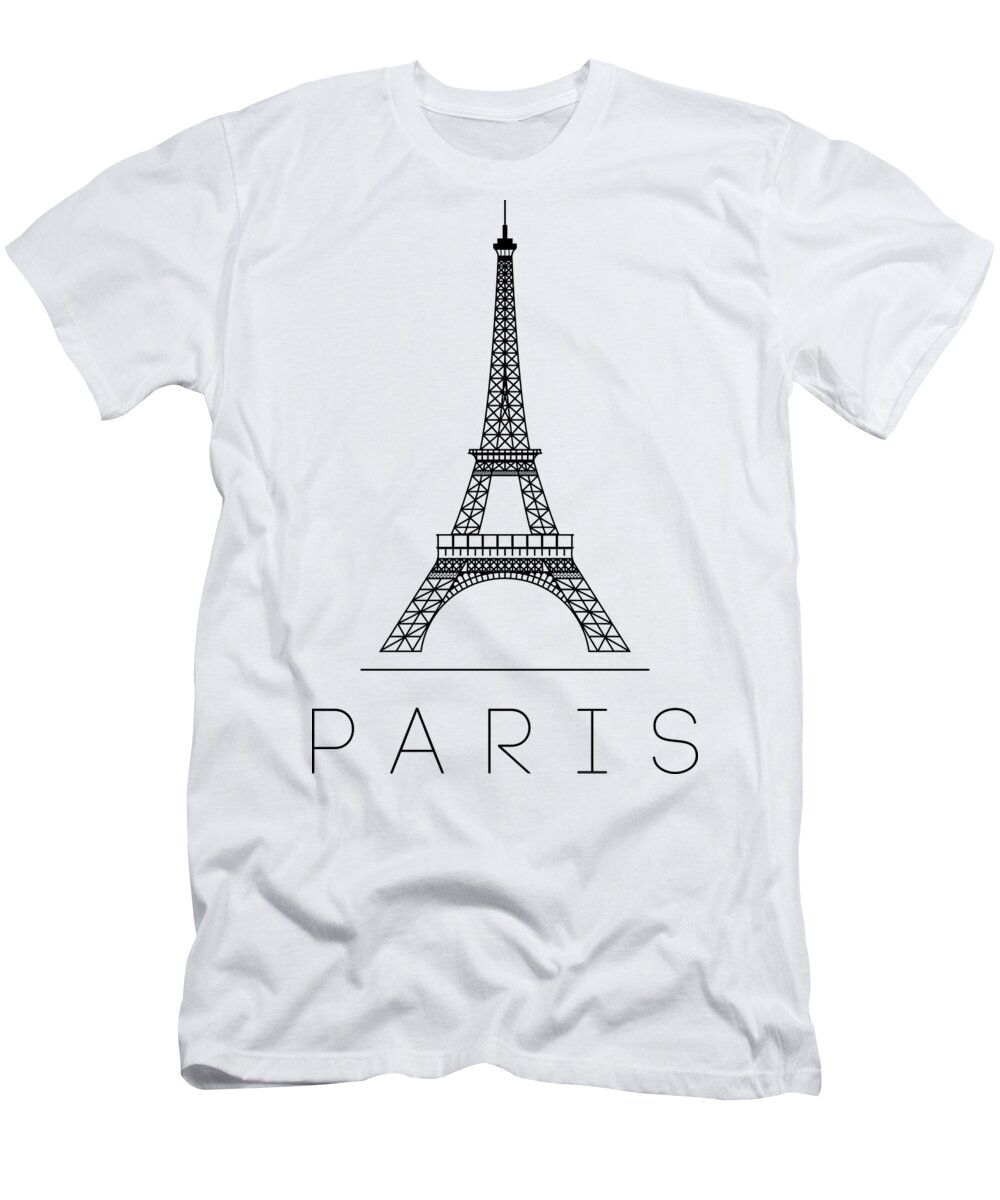 Paris T-Shirt featuring the digital art Eiffel Tower Paris Captivating Experience by Lotus Leafal