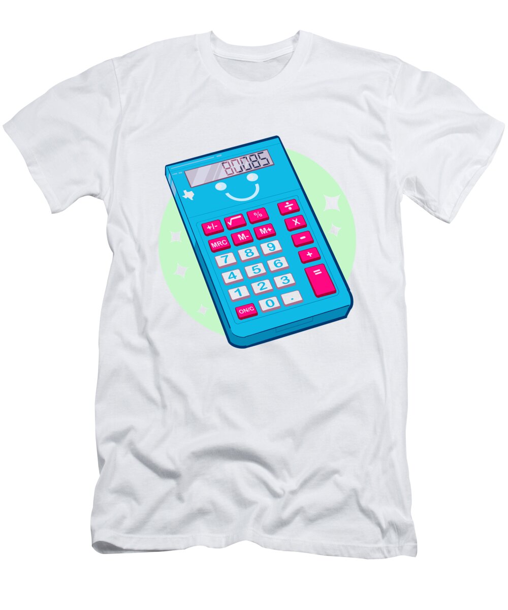Boobs T-Shirt featuring the drawing Elementary Calculator by Ludwig Van Bacon