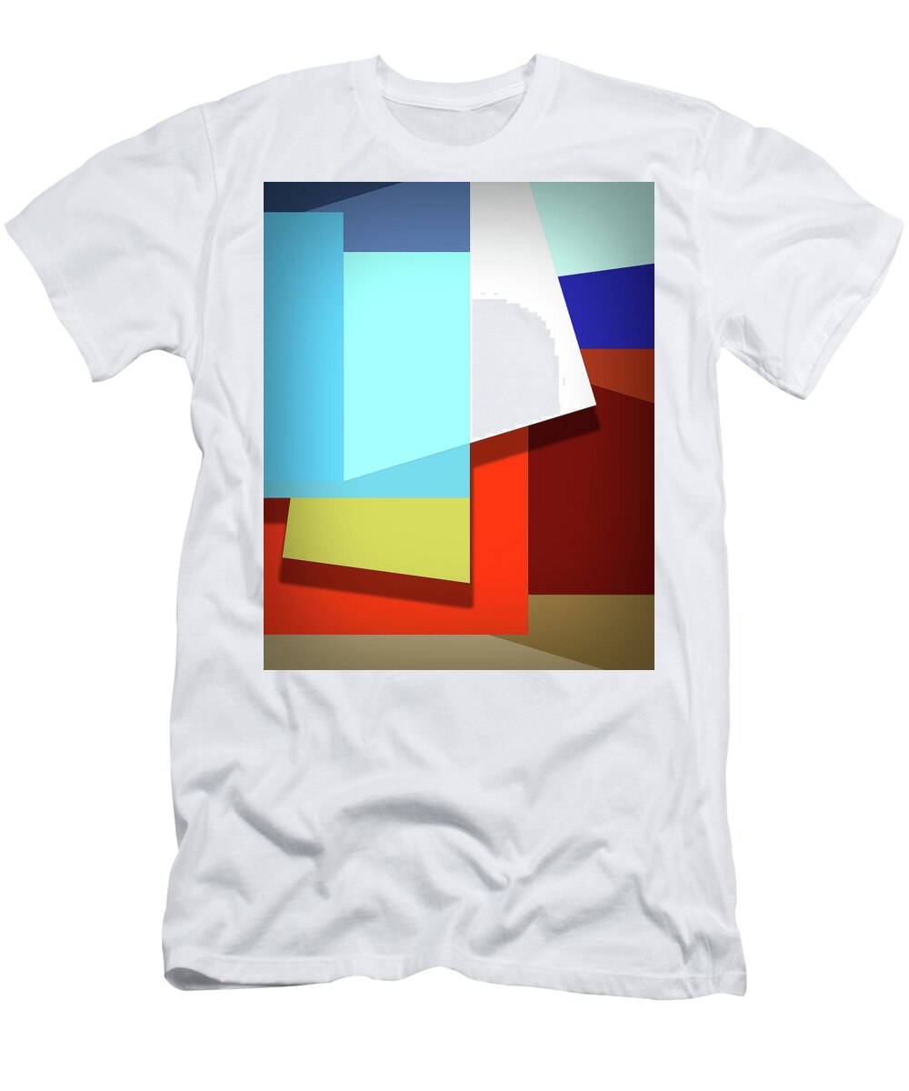 Jumbled T-Shirt featuring the digital art Endurance Modern Abstract by Dan Sproul
