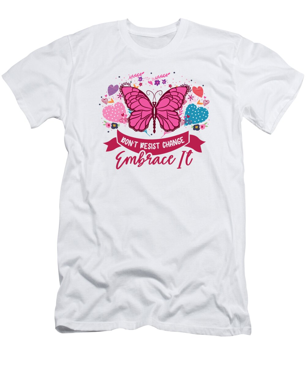 Entomologist T-Shirt featuring the digital art Entomologist Butterfly Insect Nature Change by Toms Tee Store