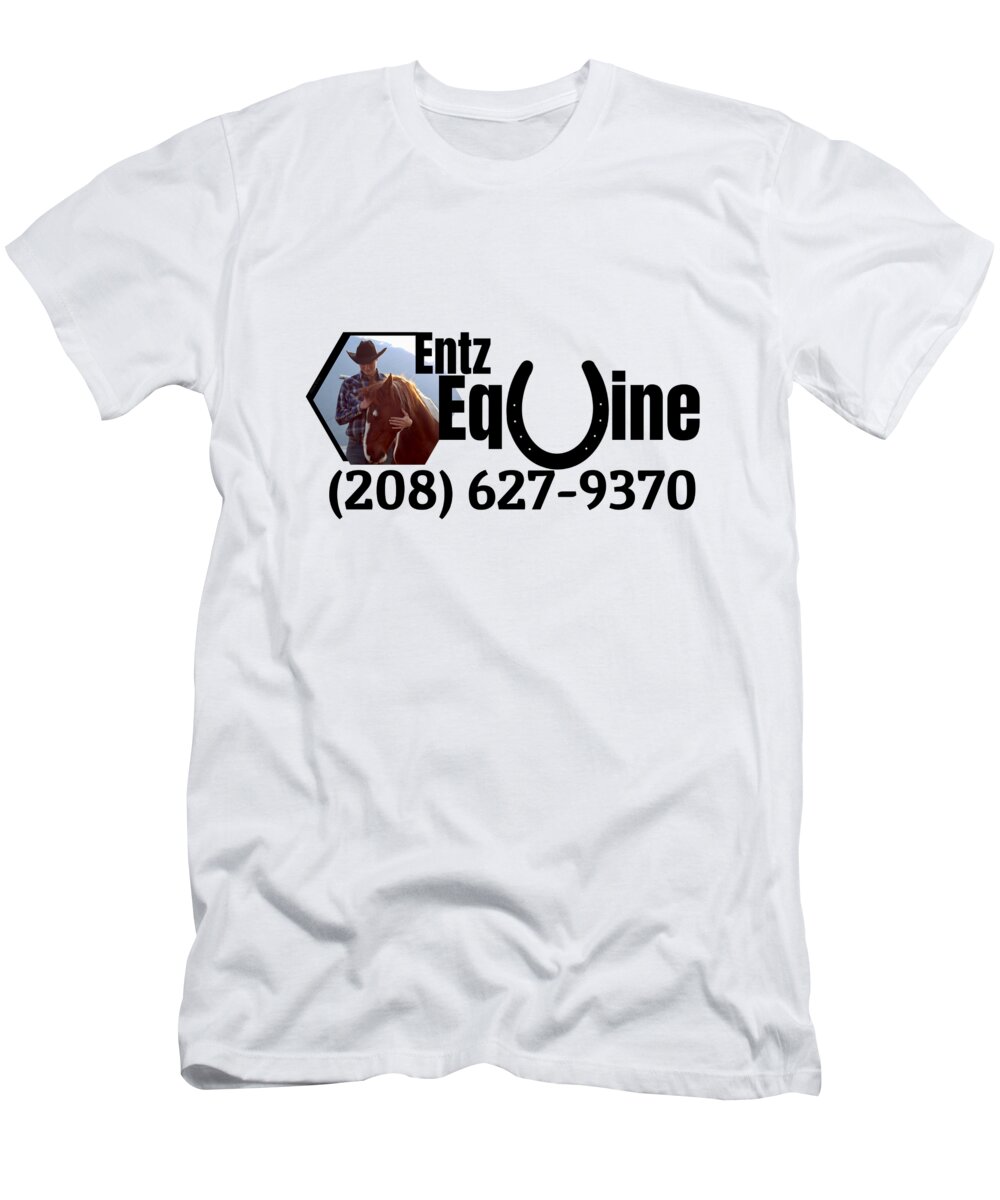  T-Shirt featuring the digital art Entz Equine by Jesse Entz