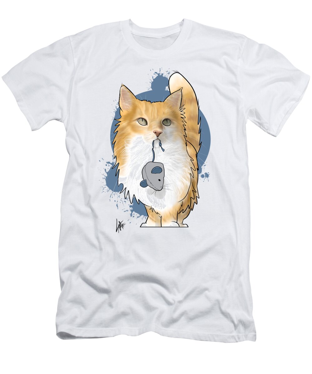 Faust T-Shirt featuring the drawing Faust Fear-Free by Canine Caricatures By John LaFree